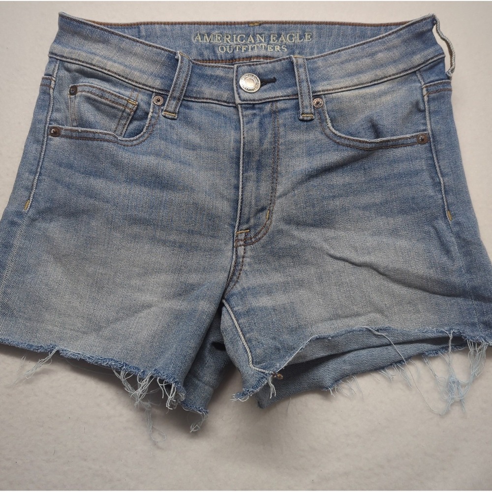 American Eagle super stretch high rise shortie shorts size 4